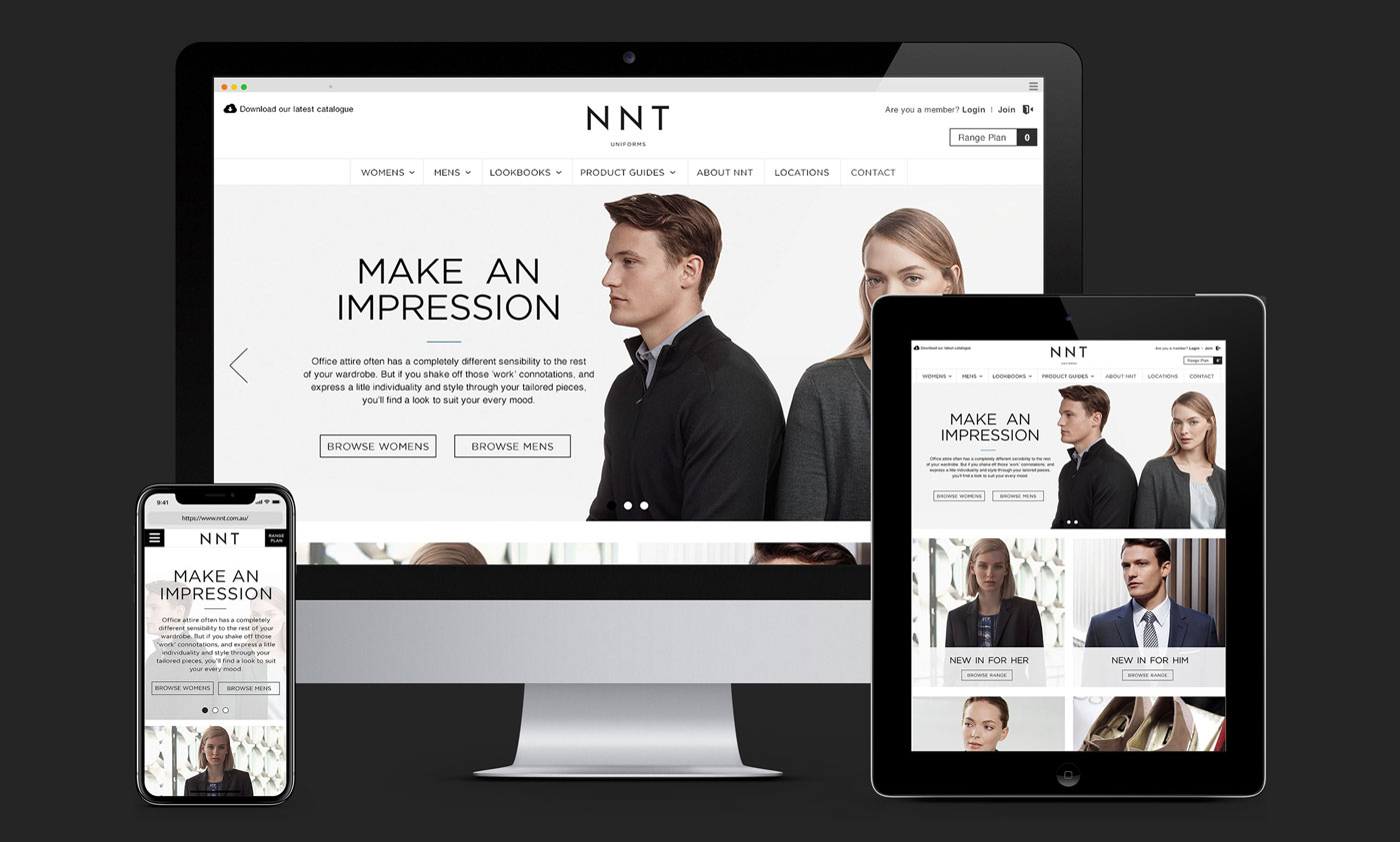 NNT Unifroms Website Design